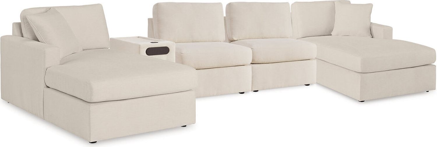 Modmax 5 Piece Sectional with Audio Console In Oyster 92103S70