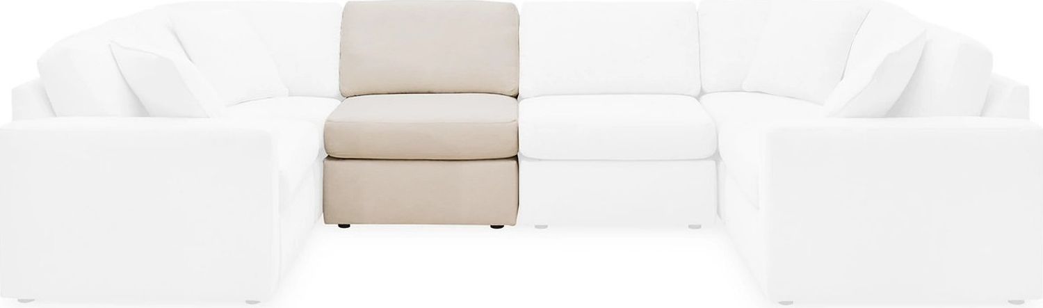 Modmax 5 Piece Sectional with Audio Console In Oyster 92103S70