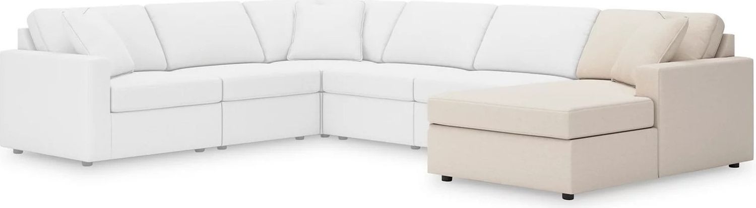 Modmax 5 Piece Sectional with Audio Console In Oyster 92103S70