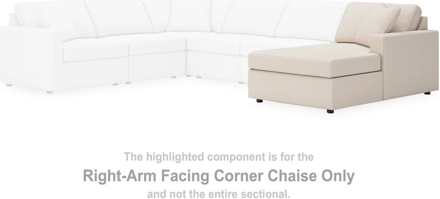 Modmax 6-Piece Sectional with Audio Console and Ottoman In Oyster 92103U10