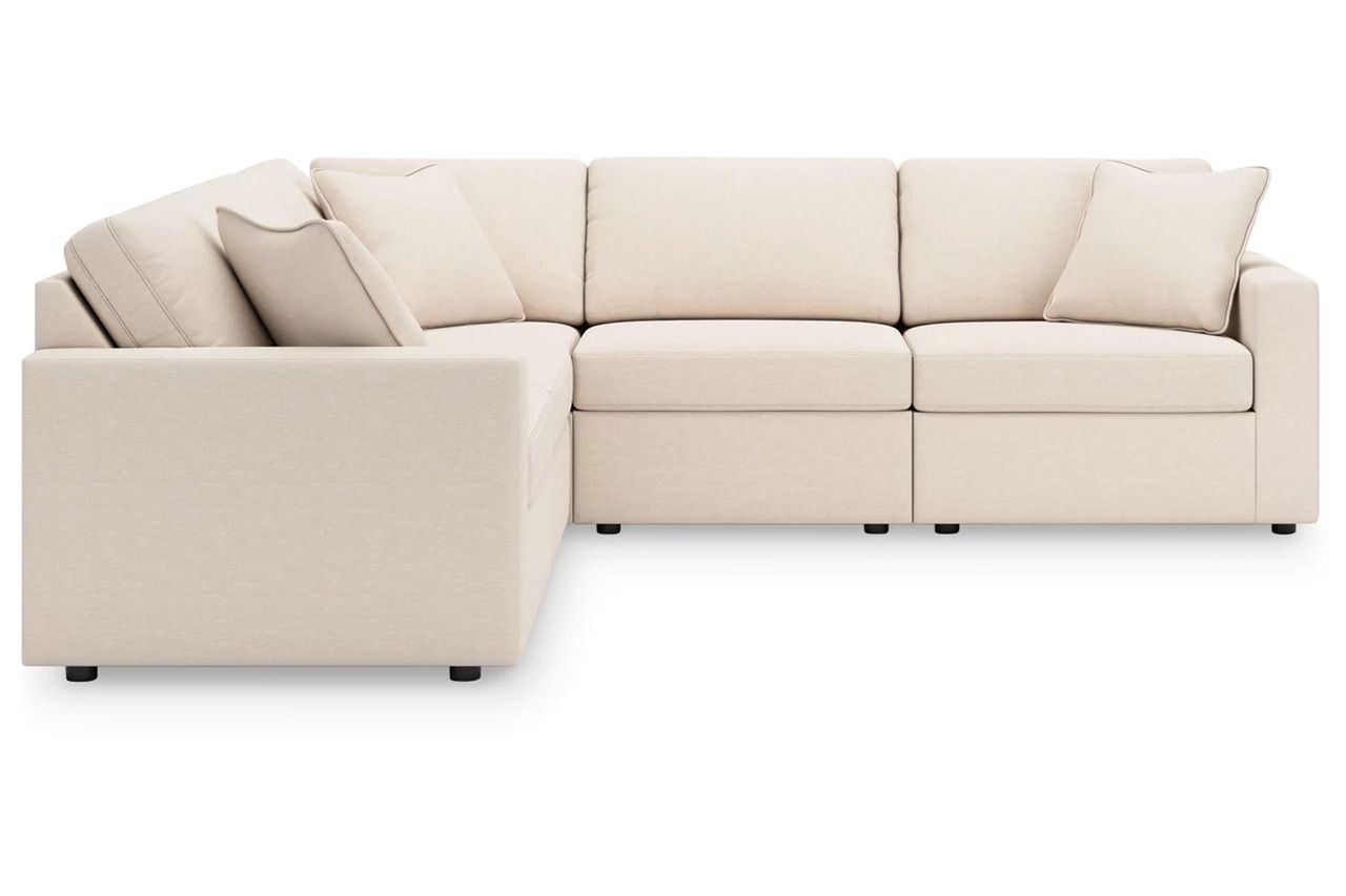 Modmax 5-Piece Sectional and Ottoman In Oyster 92103U14