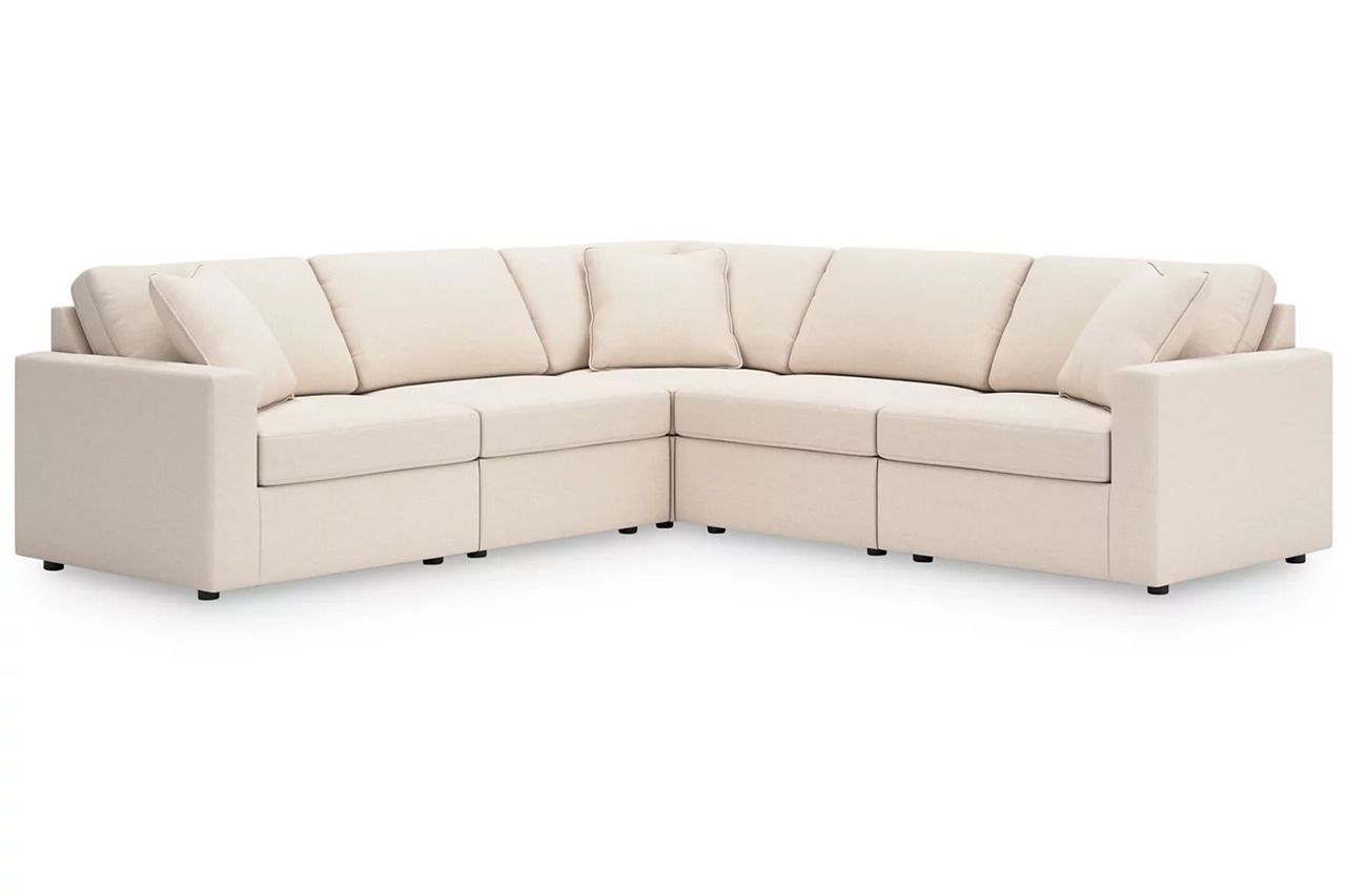 Modmax 5-Piece Sectional and Ottoman In Oyster 92103U14