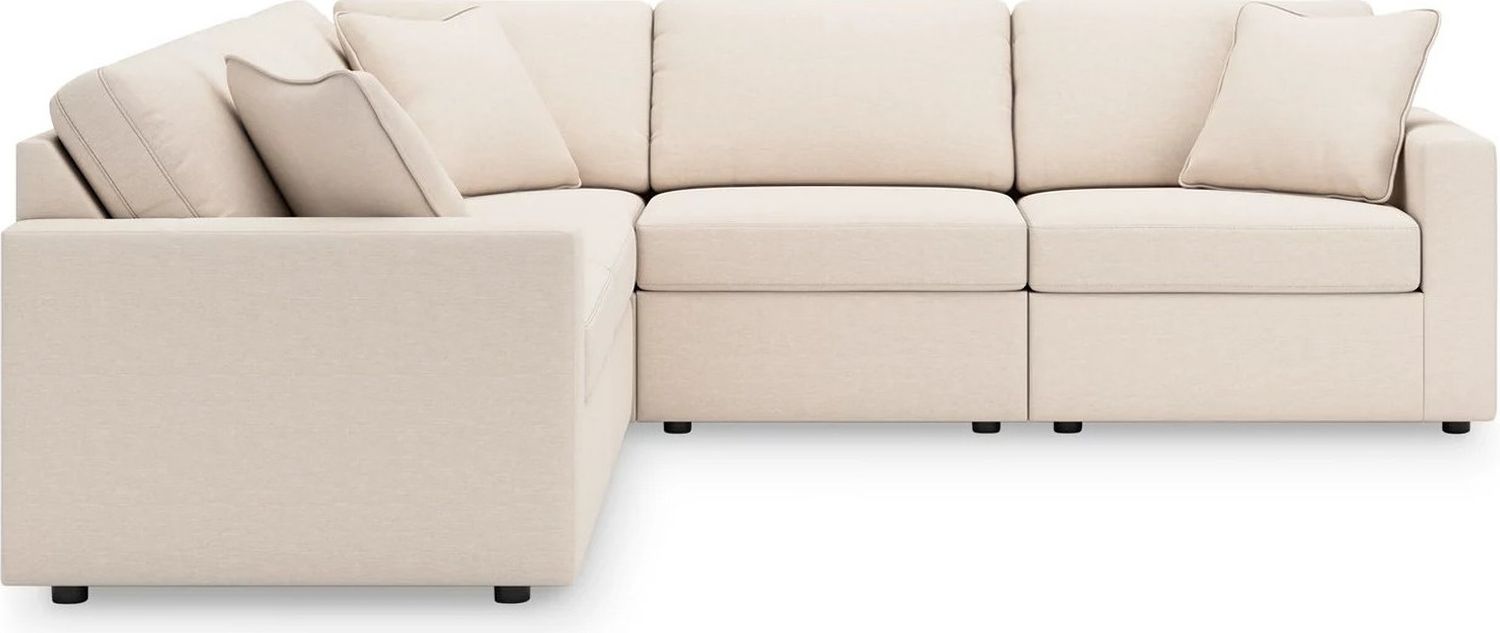 Modmax 5-Piece Sectional and Swivel Glider Recliner In Oyster 92103U15