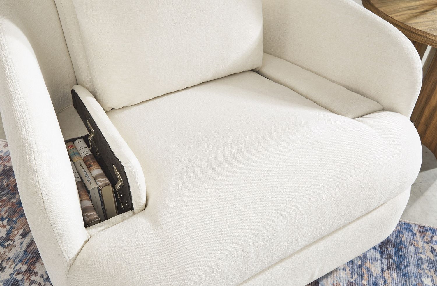 Modmax 5-Piece Sectional and Swivel Glider Recliner In Oyster 92103U15
