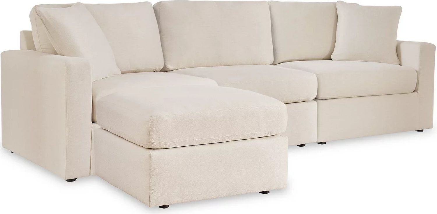 Modmax 3-Piece Sectional and Ottoman In Oyster 92103U4