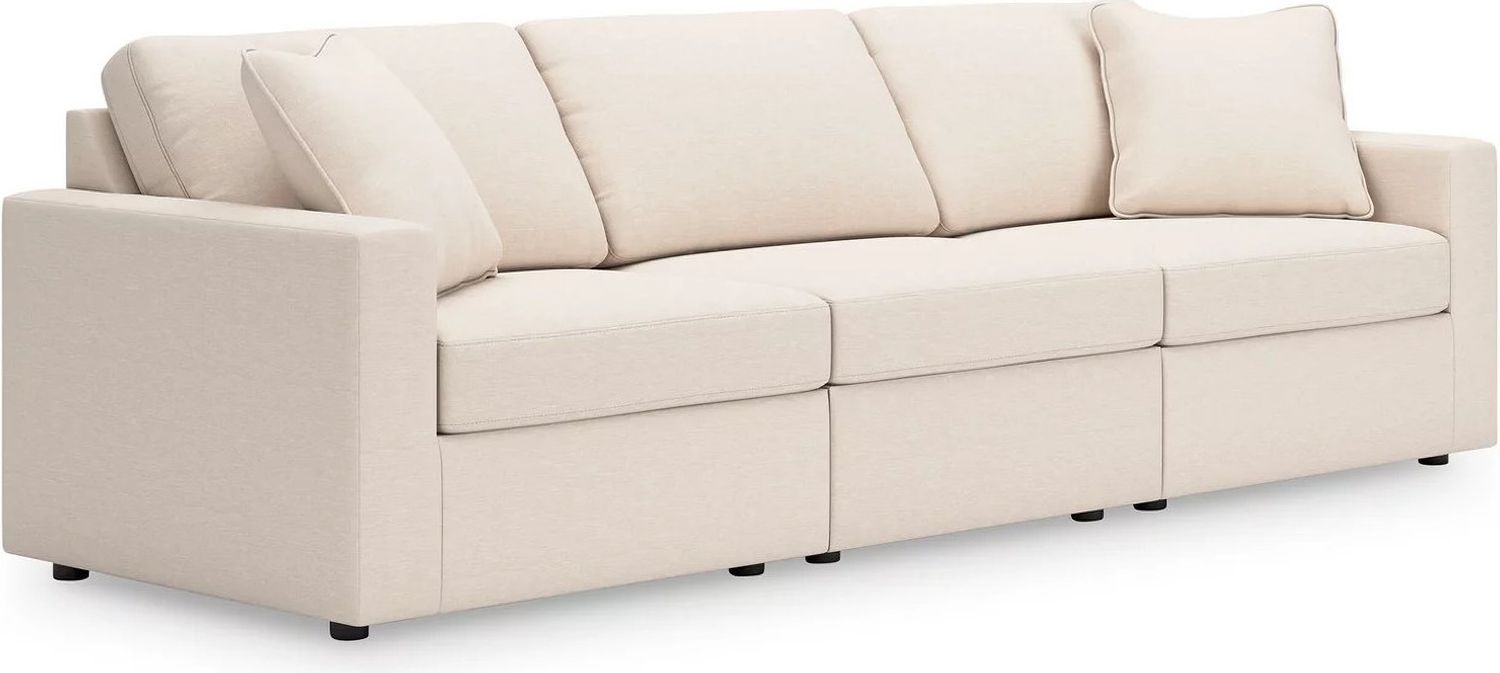 Modmax 3-Piece Sectional and Ottoman In Oyster 92103U4