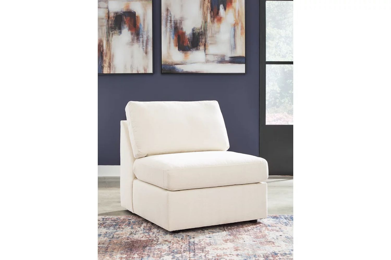 Modmax 6-Piece LAF Sectional with Audio Console and Ottoman In Oyster 92103U9