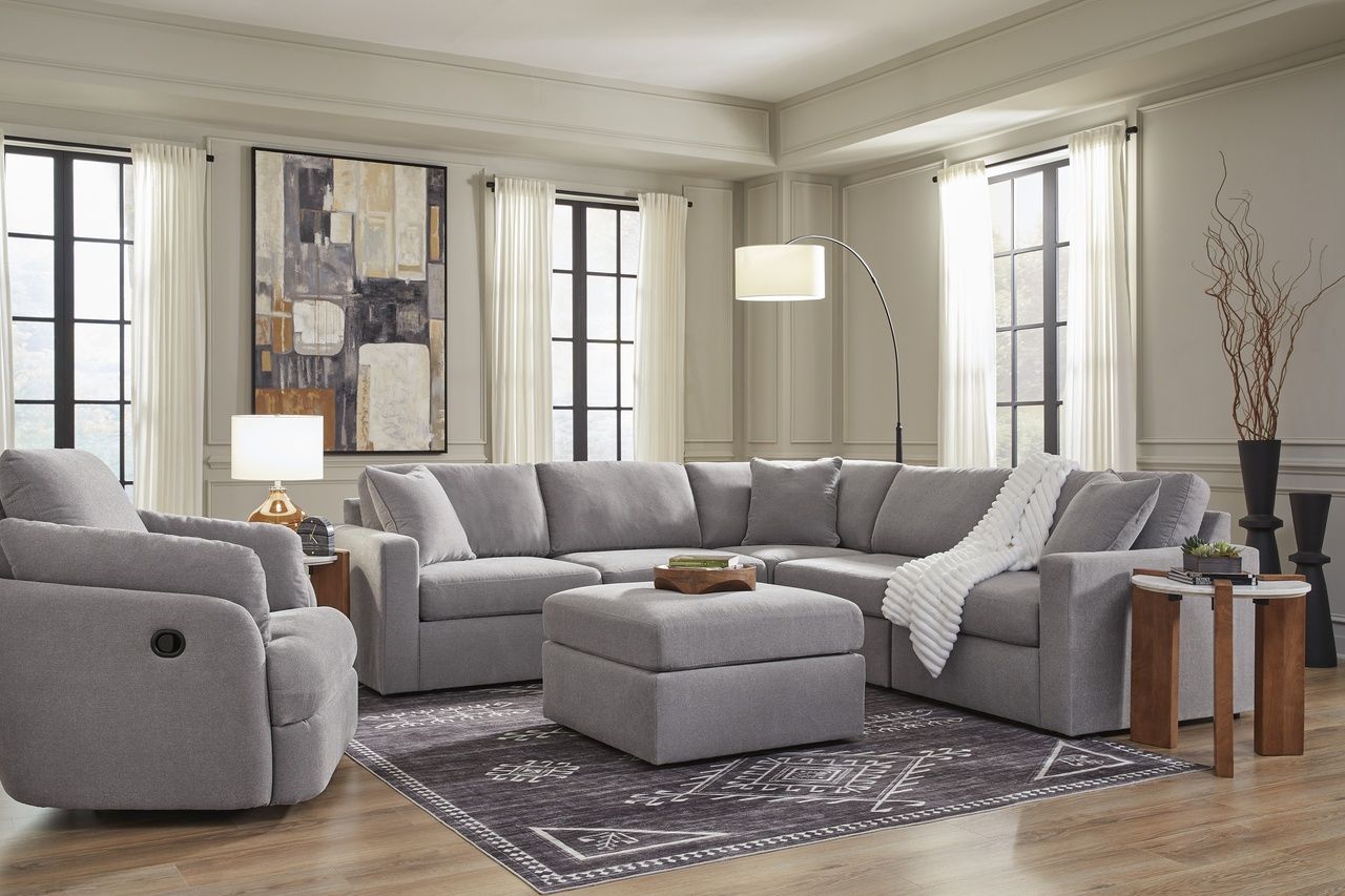Modmax Oversized Accent Ottoman In Granite 9210408
