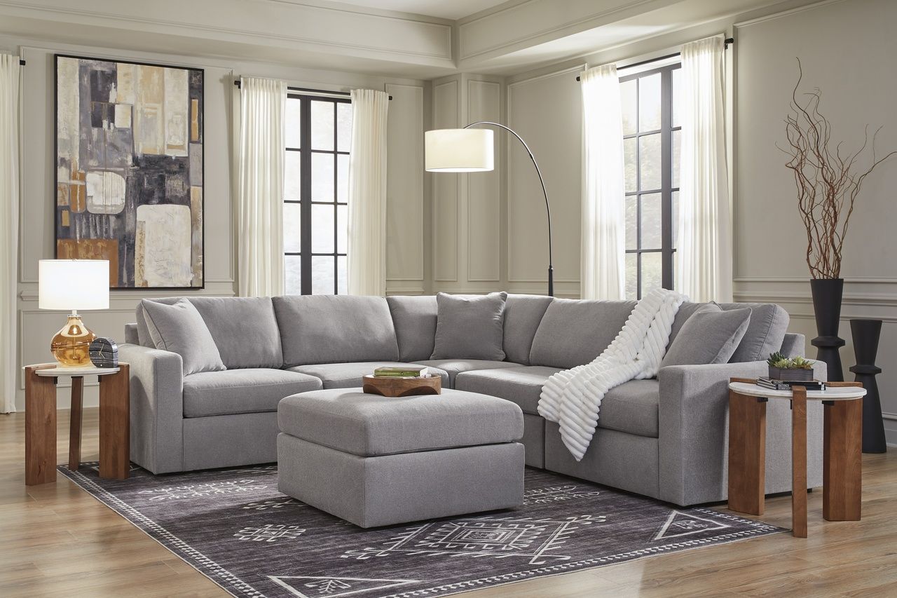 Modmax Oversized Accent Ottoman In Granite 9210408