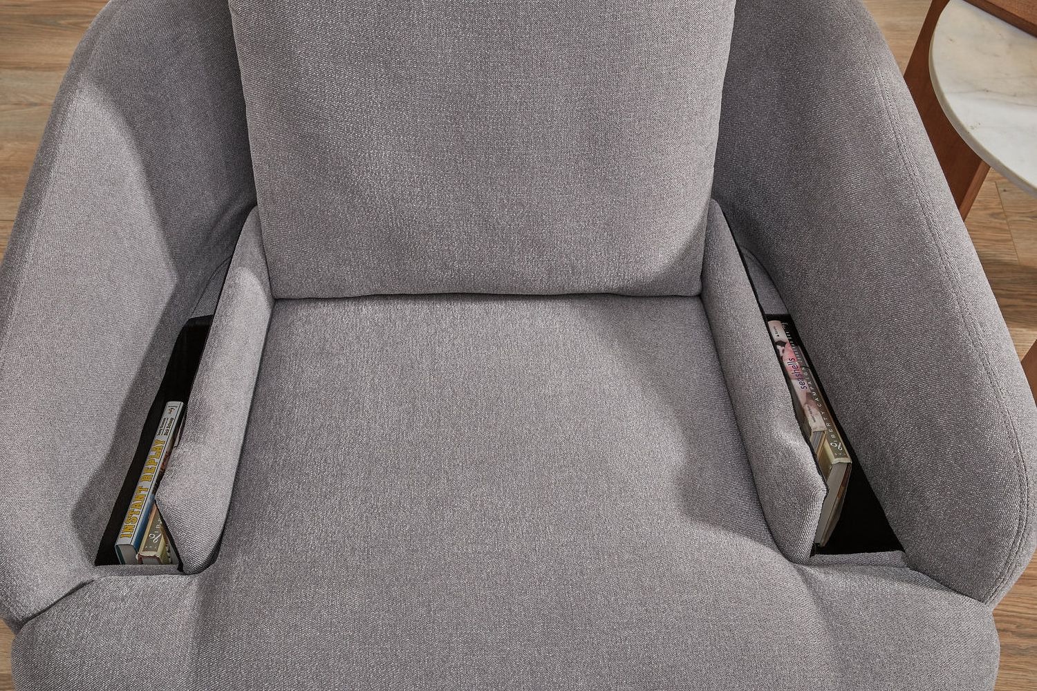 Modmax Swivel Glider Chair In Granite 9210461