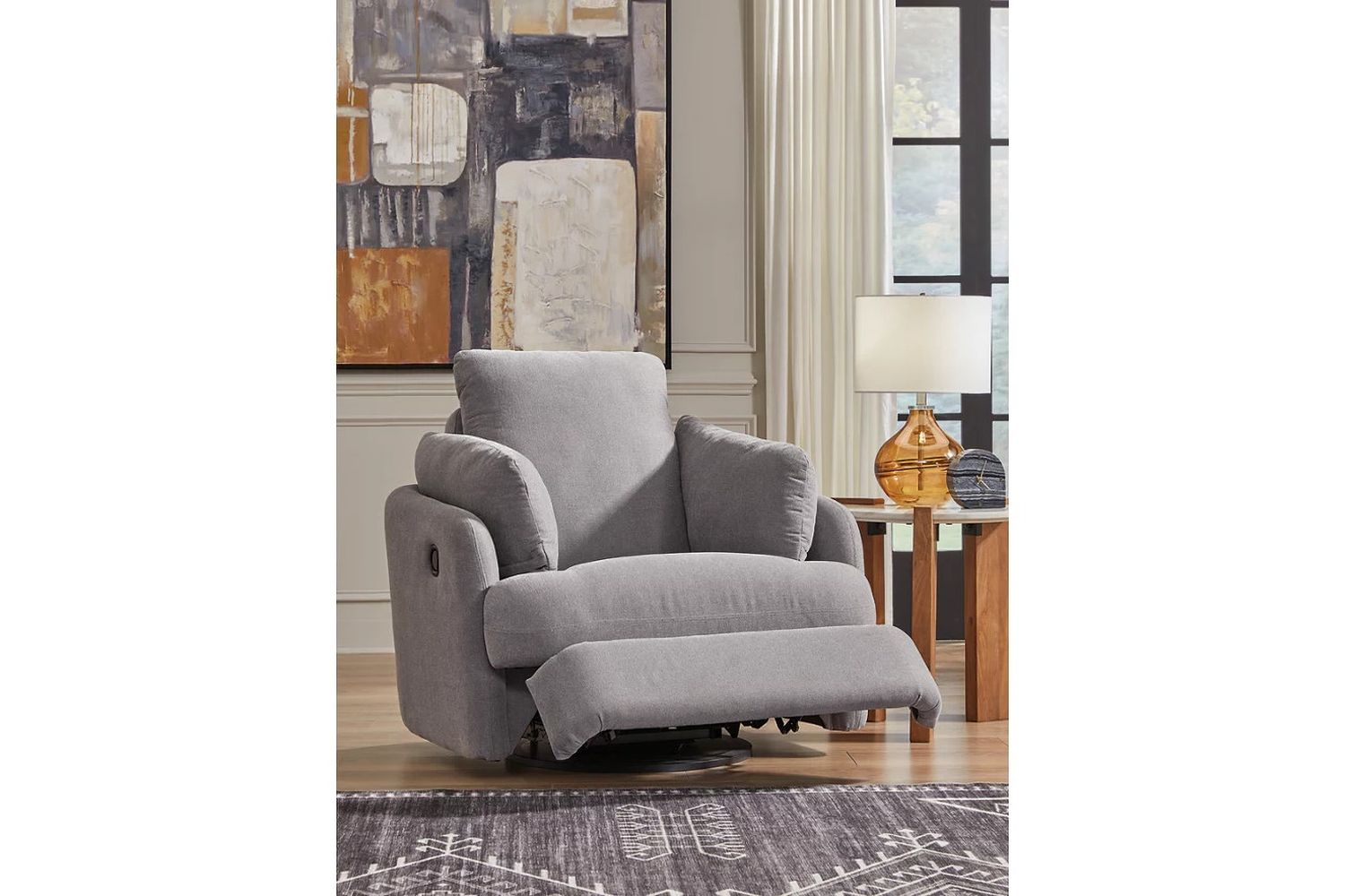 Modmax 6-Piece Sectional with Audio Console In Granite 92104S14
