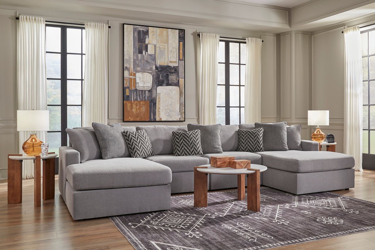Modmax 4-Piece Sectional with Chaise In Granite 92104S19