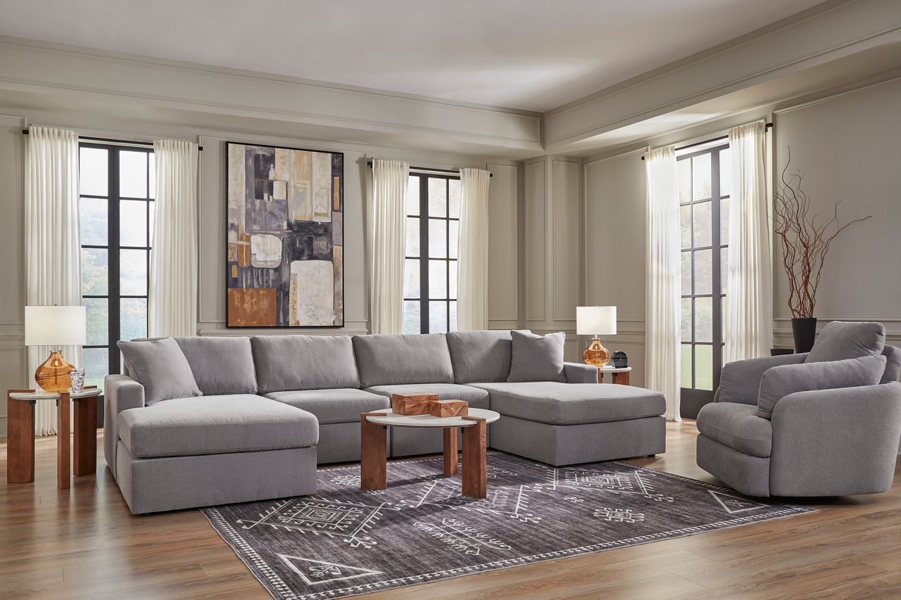Modmax 4-Piece Sectional with Chaise In Granite 92104S19