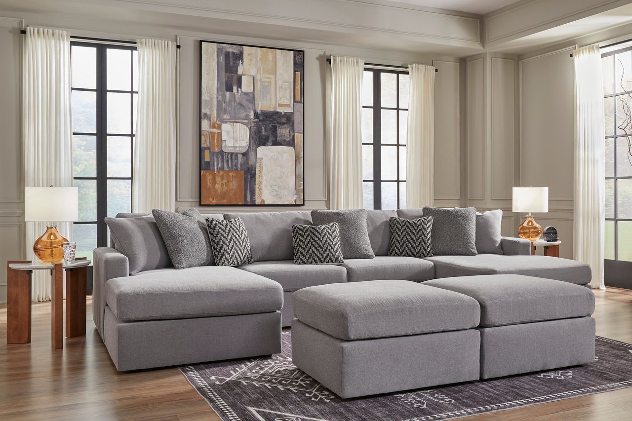 Modmax 4-Piece Sectional with Chaise In Granite 92104S19