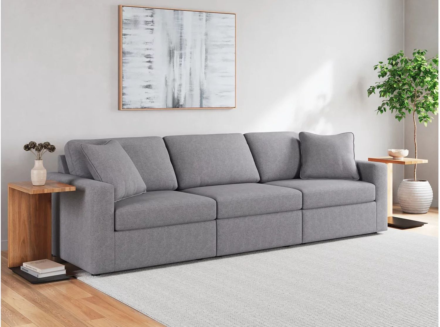 Modmax 3-Piece Sectional Sofa In Granite 92104S2