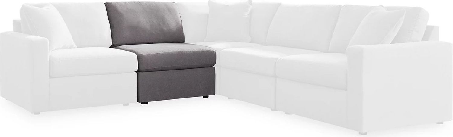 Modmax 6-Piece LAF Sectional with Audio Console In Granite 92104S23