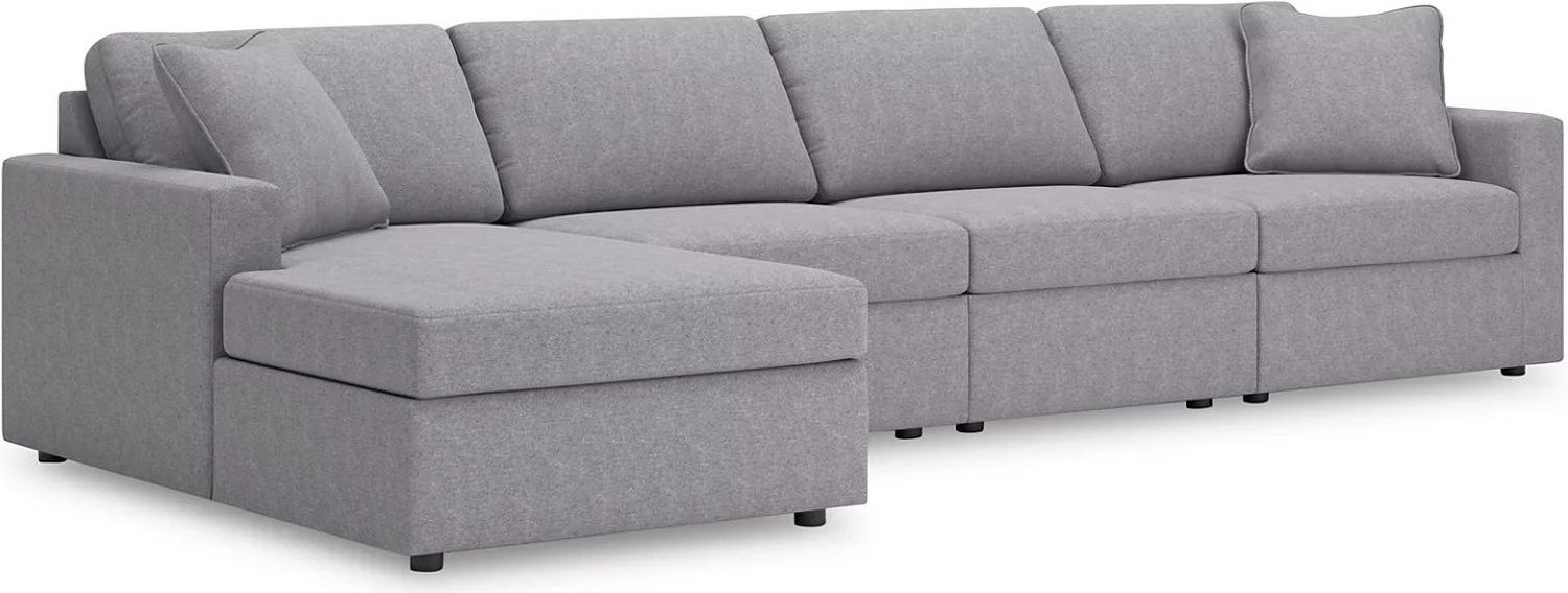 Modmax 4-Piece LAF Sectional with Chaise In Granite 92104S26