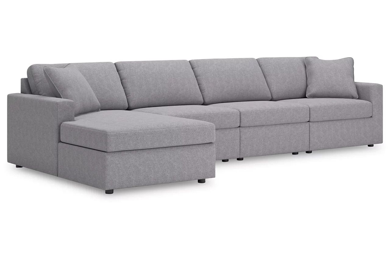 Modmax 4-Piece LAF Sectional with Chaise In Granite 92104S26