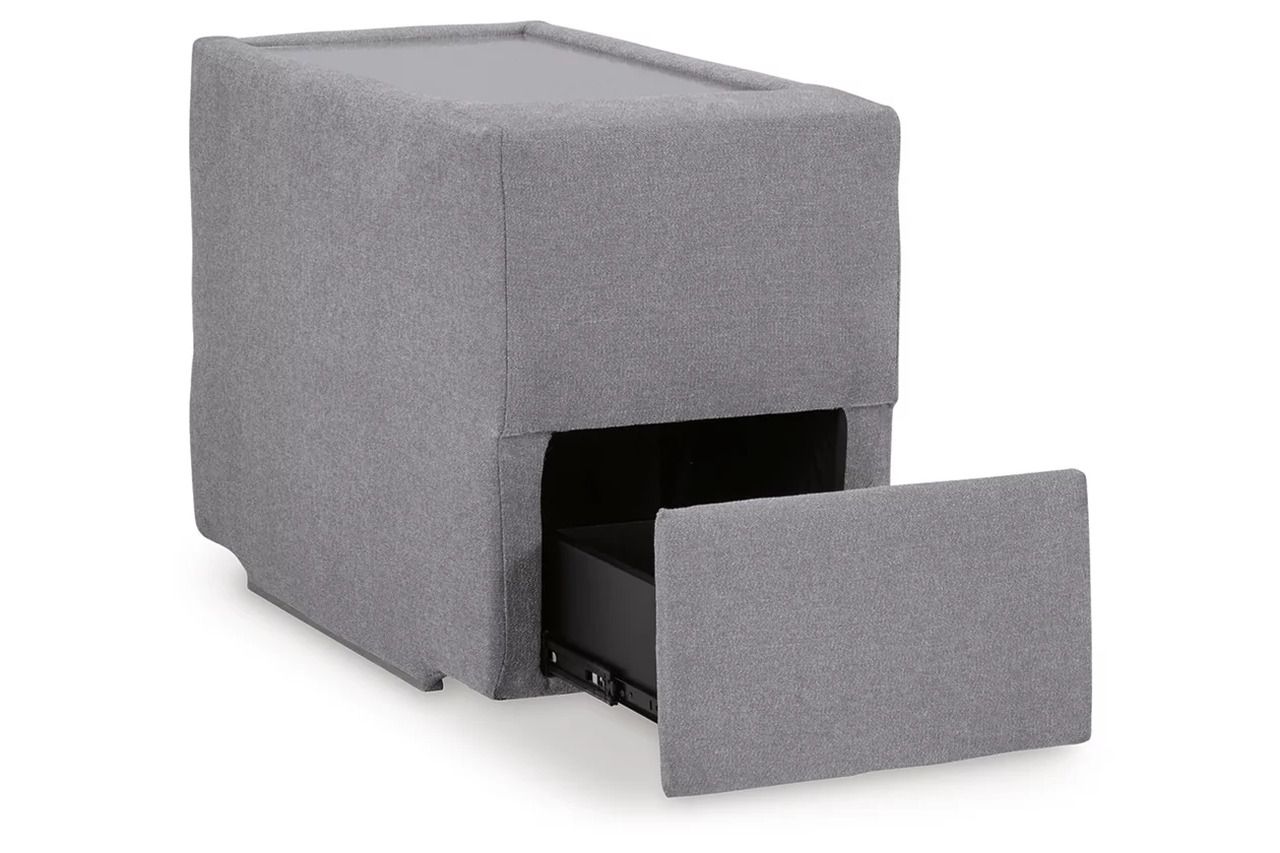 Modmax 3-Piece Sectional with Storage Console In Granite 92104S3