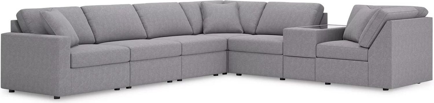 Modmax 7-Piece LAF Sectional In Granite 92104S33