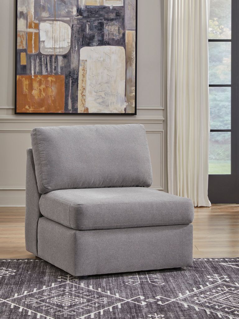 Modmax 4-Piece LAF Sectional with Audio Console In Granite 92104S38