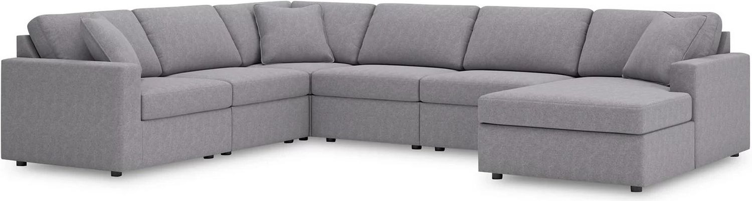 Modmax 6-Piece RAF Sectional In Granite 92104S46