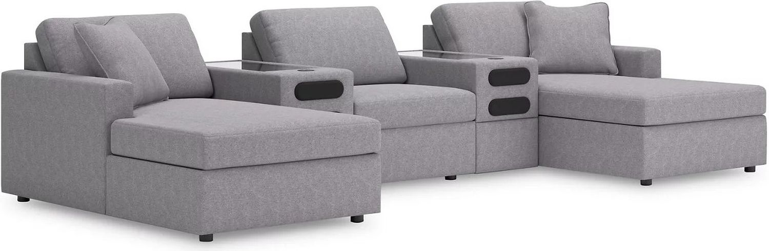 Modmax 5-Piece LAF Sectional In Granite 92104S47