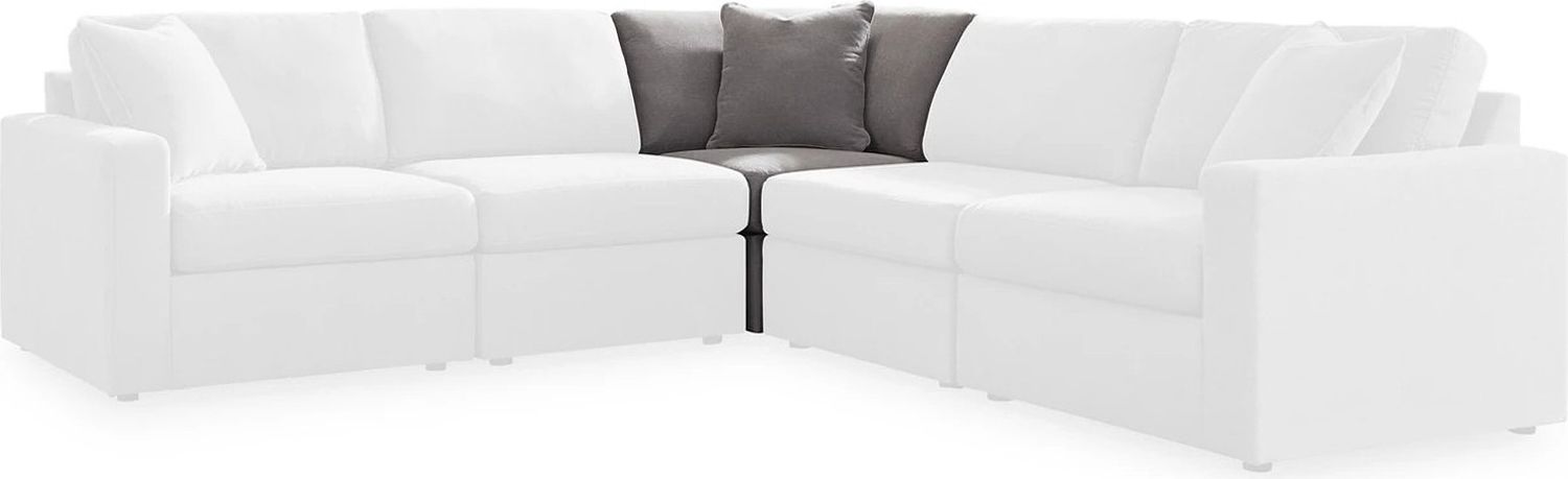 Modmax 8-Piece LAF Sectional with Audio System and Chaise In Granite 92104S49