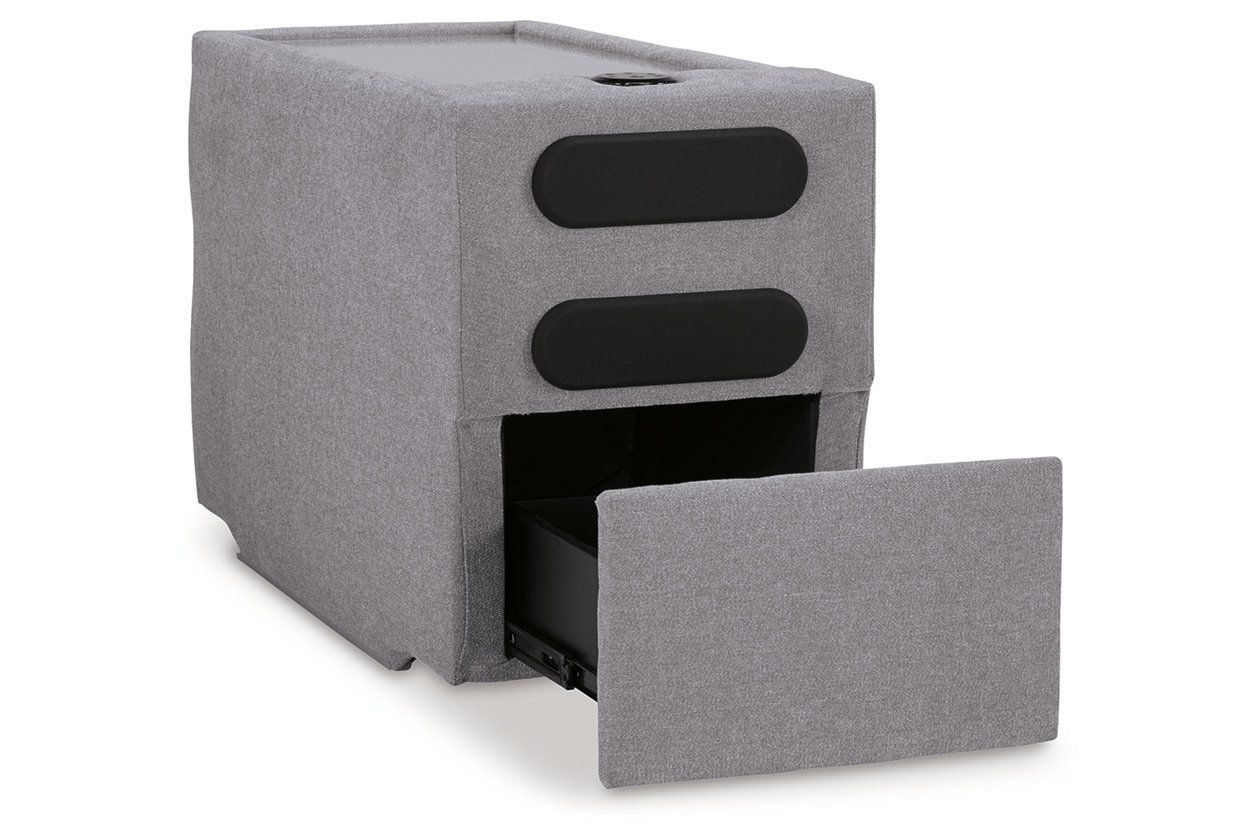 Modmax 5 Piece Sectional with Audio Console In Granite 92104S70