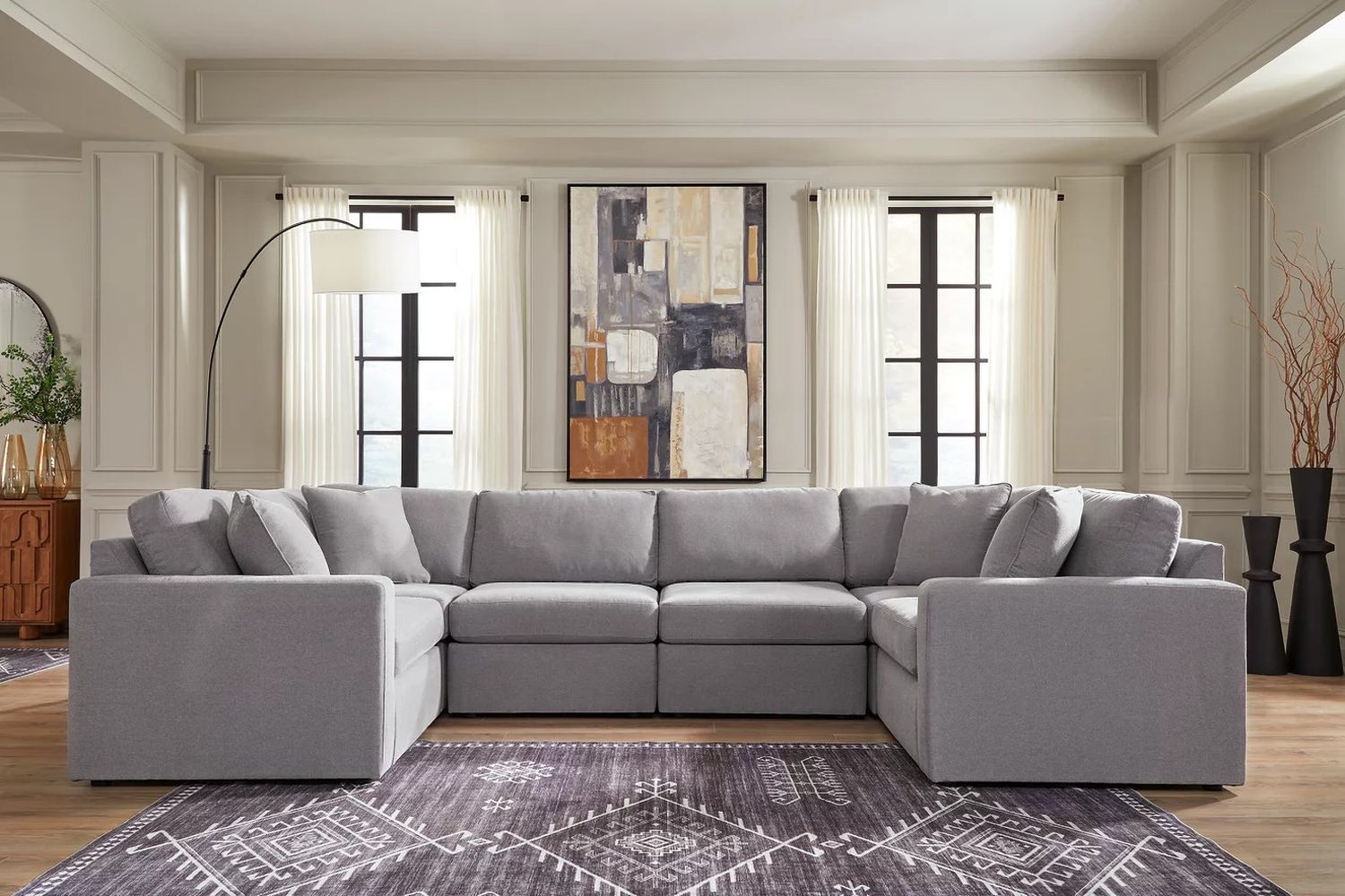 Modmax 6-Piece Sectional In Granite 92104S8