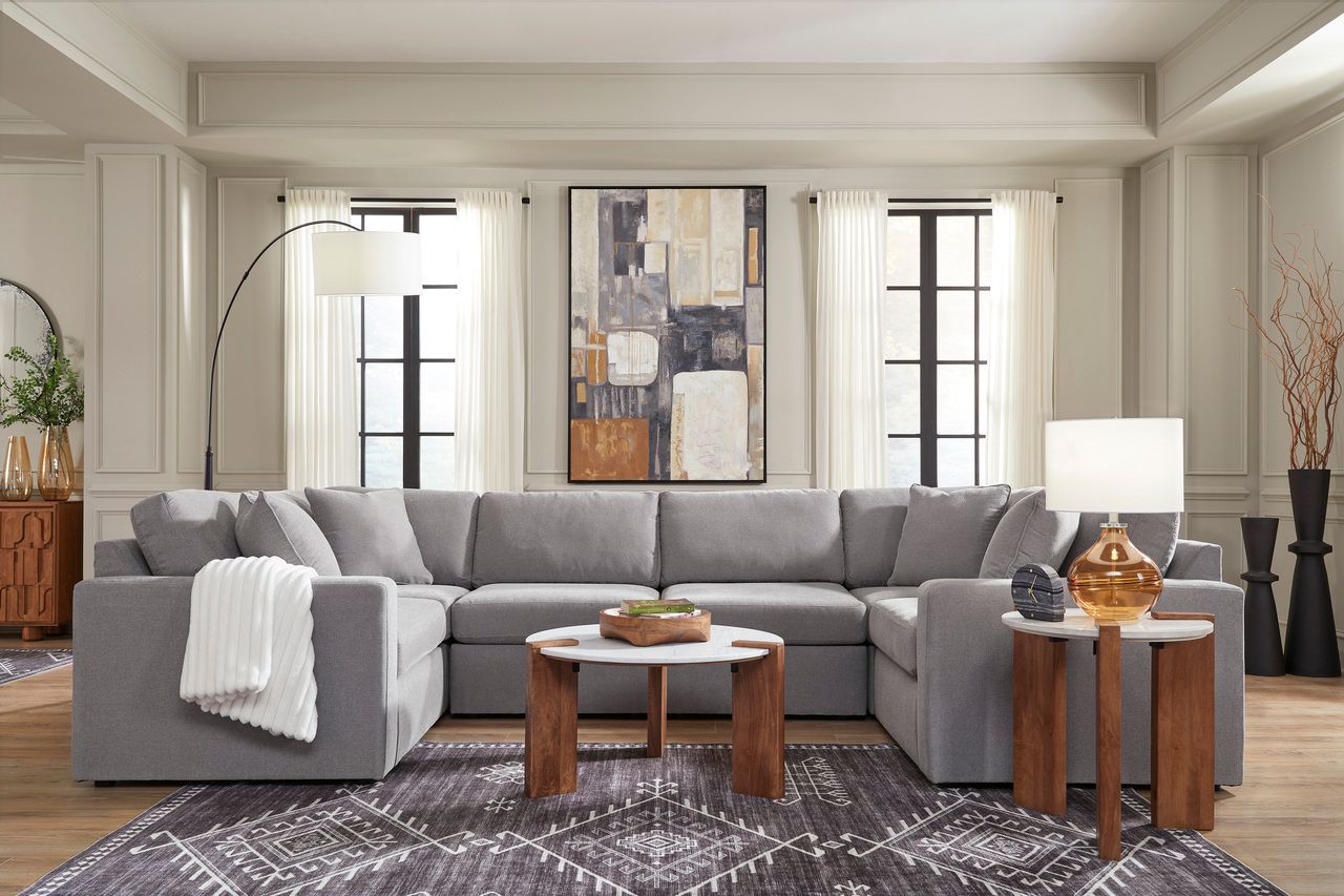Modmax 6-Piece Sectional In Granite 92104S8