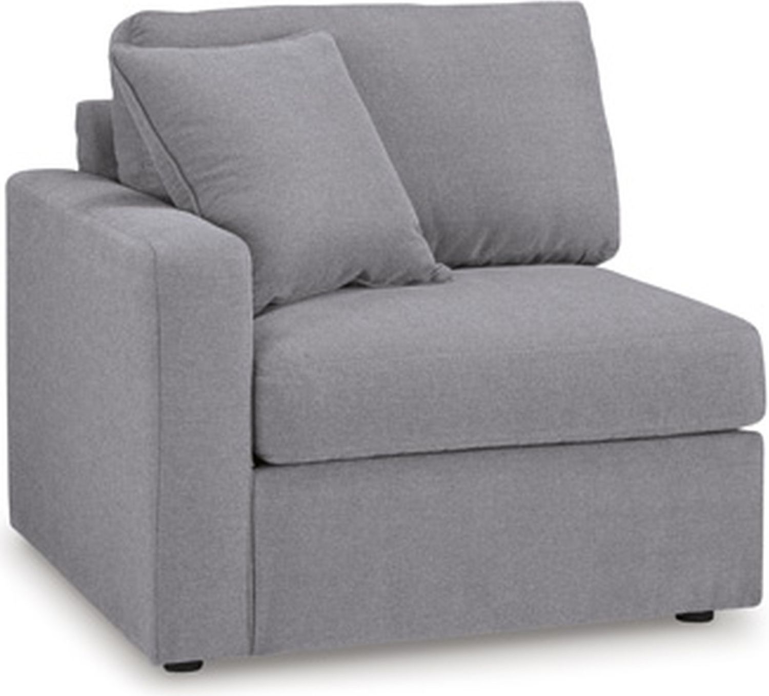 Modmax 6-Piece Sectional and Oversized Accent Ottoman In Granite 92104U25