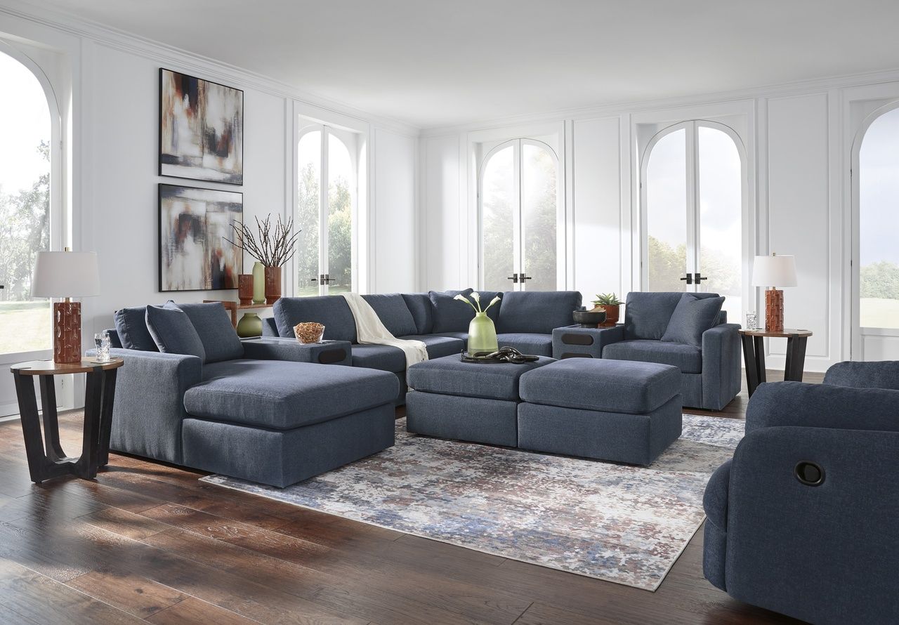 Modmax Oversized Accent Ottoman In Ink 9212108