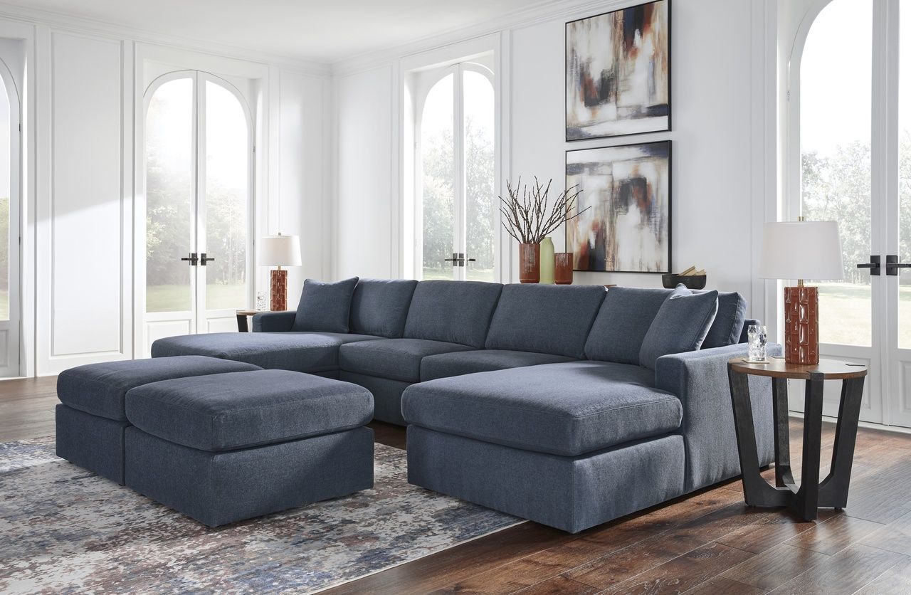 Modmax Oversized Accent Ottoman In Ink 9212108