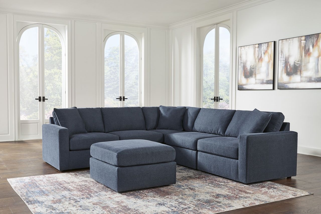 Modmax Oversized Accent Ottoman In Ink 9212108