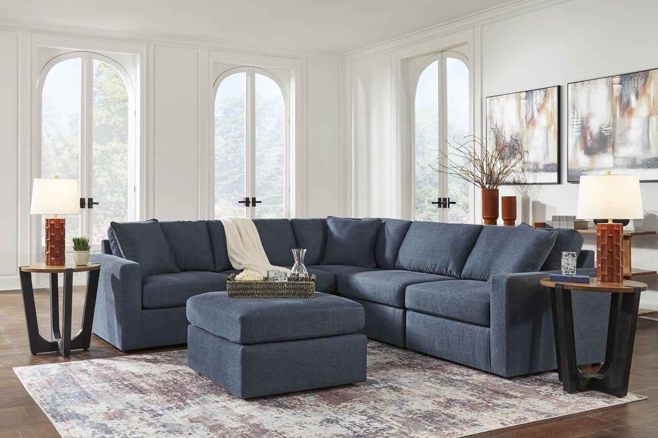 Modmax Oversized Accent Ottoman In Ink 9212108