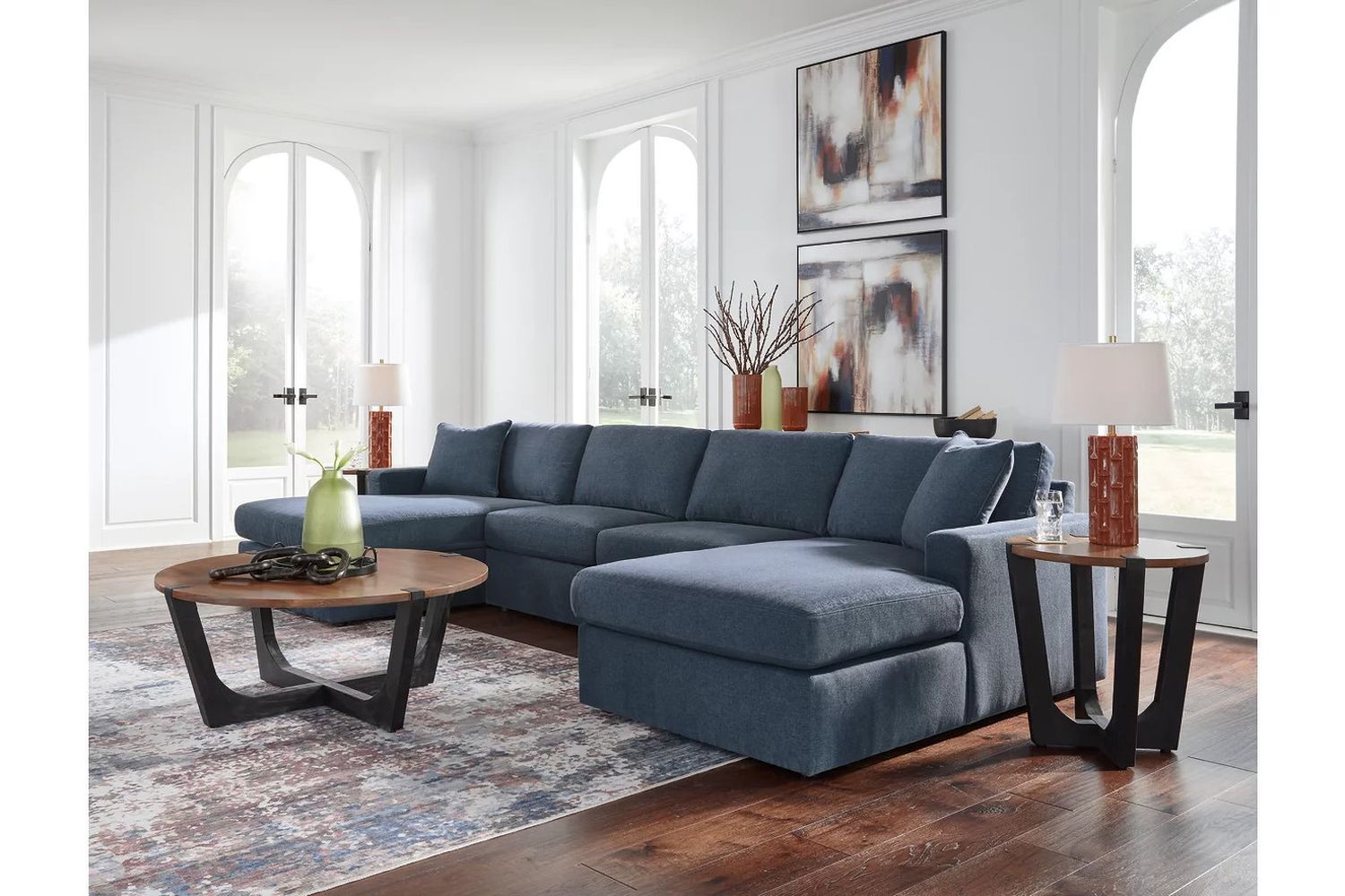 Modmax 4-Piece Sectional With Chaise In Ink 92121S19