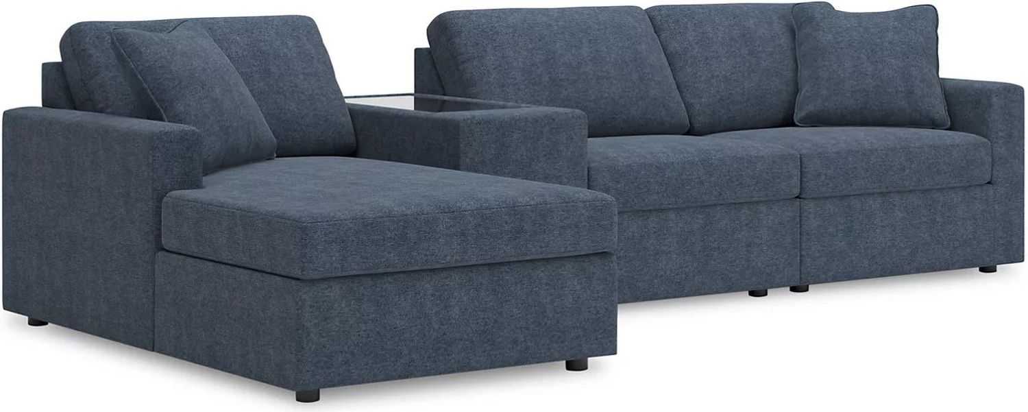 Modmax 4-Piece LAF Sectional with Storage Console In Ink 92121S41