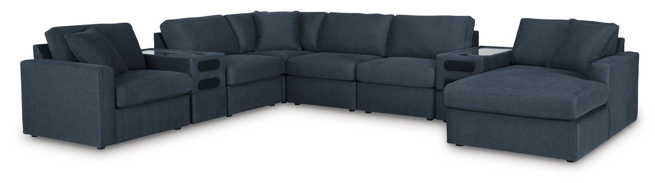 Modmax 8-Piece Sectional with Audio System and Chaise In Ink 92121S48