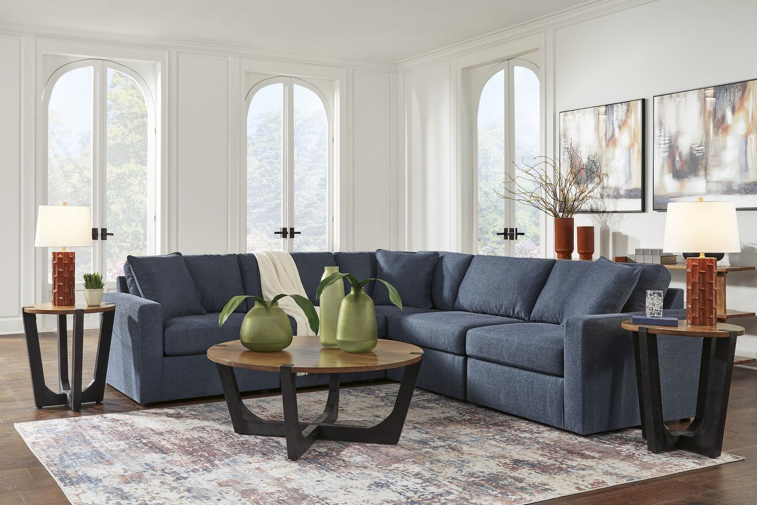 Modmax 5-Piece L-Shape Sectional In Ink 92121S6