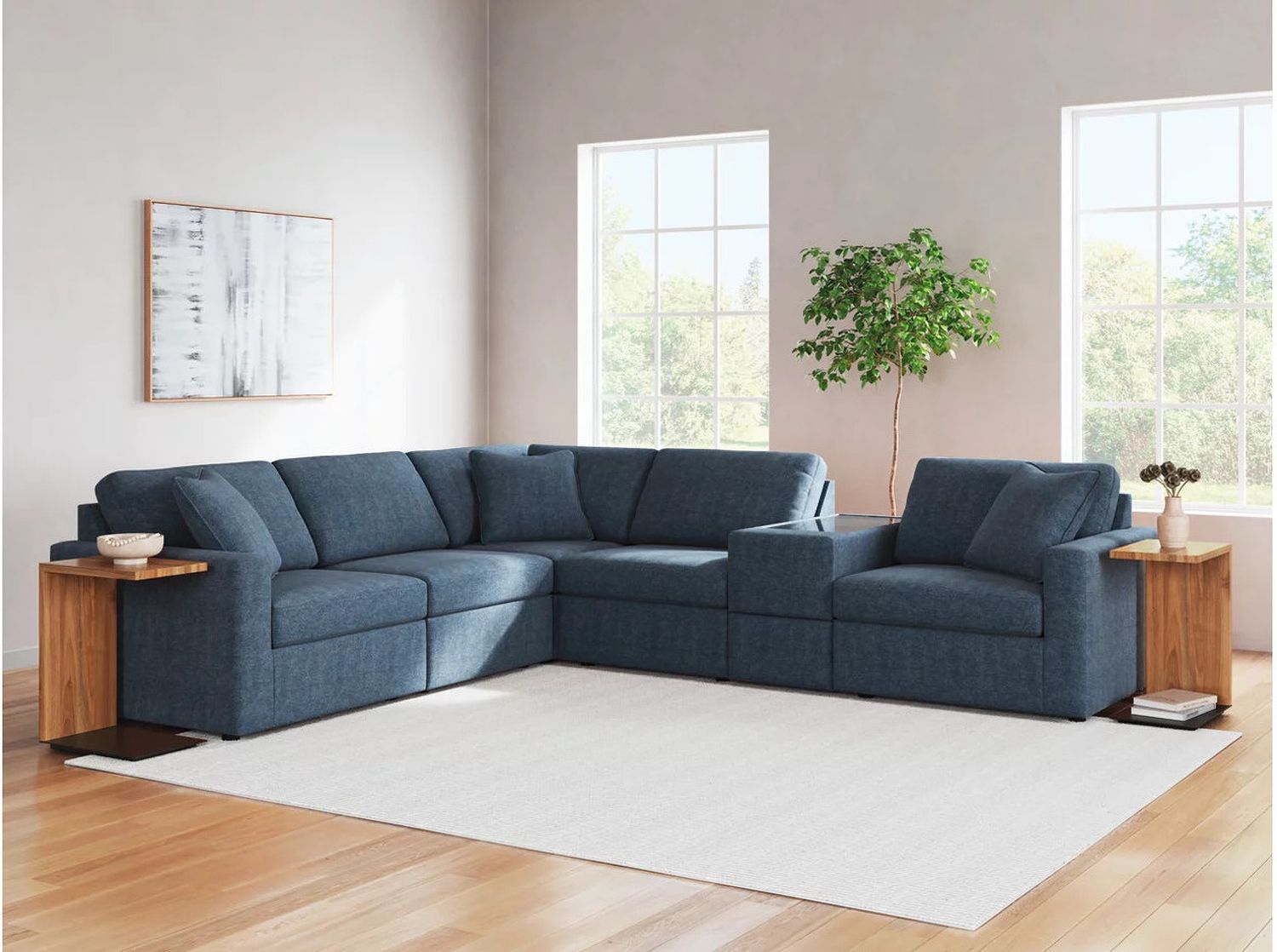 Modmax 6-Piece L-Shape Sectional In Ink 92121S7
