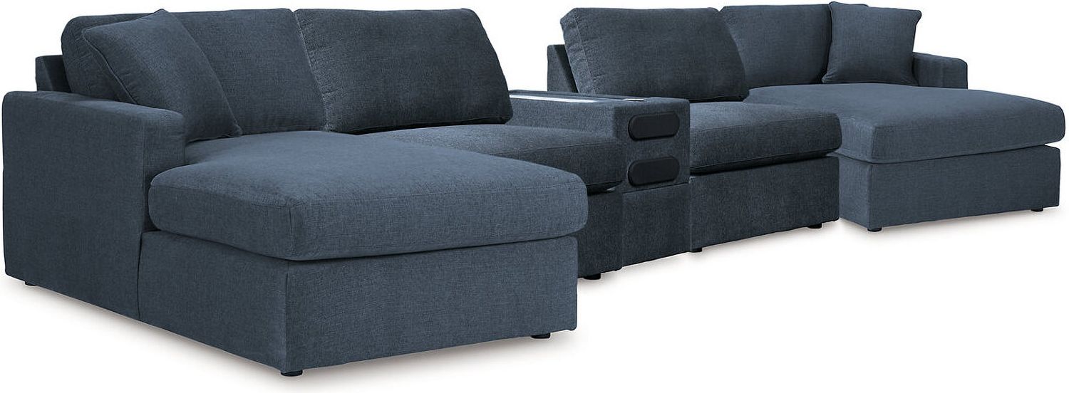 Modmax 5 Piece Sectional with Audio Console In Ink 92121S70