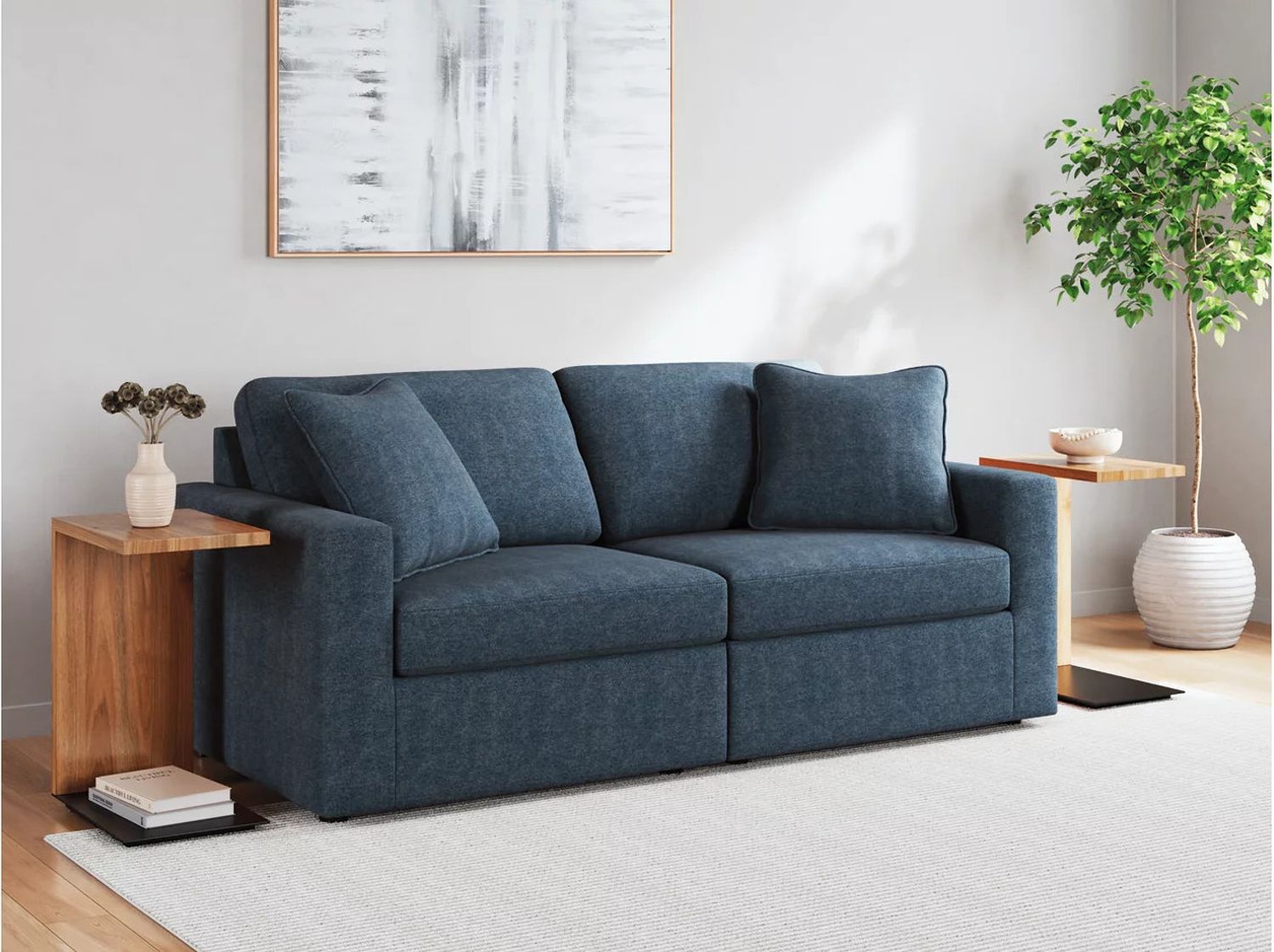 Modmax 7-Piece Sectional with Audio Console In Ink 92121S75