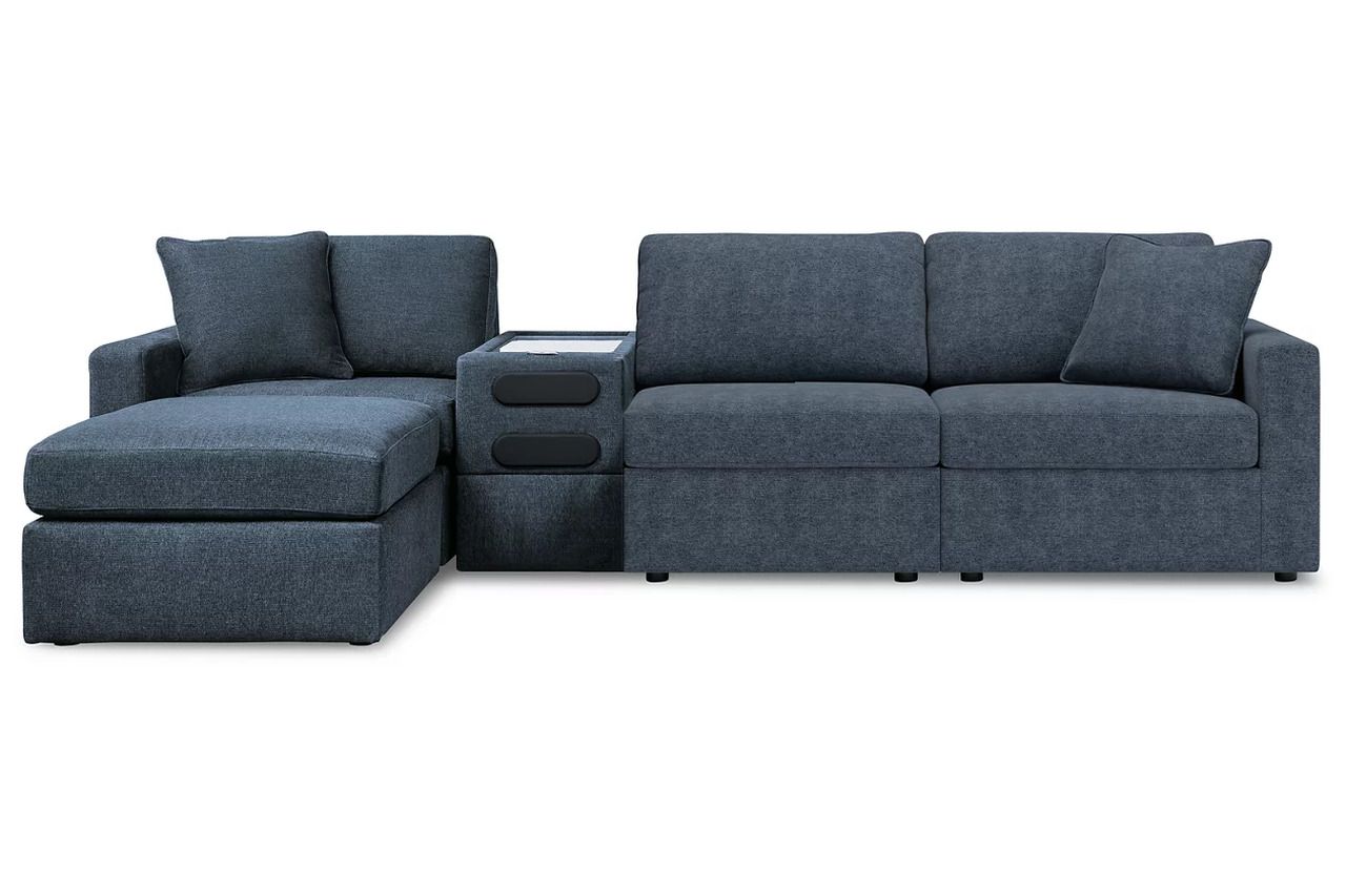 Modmax 4-Piece Sectional and Ottoman In Ink 92121U11