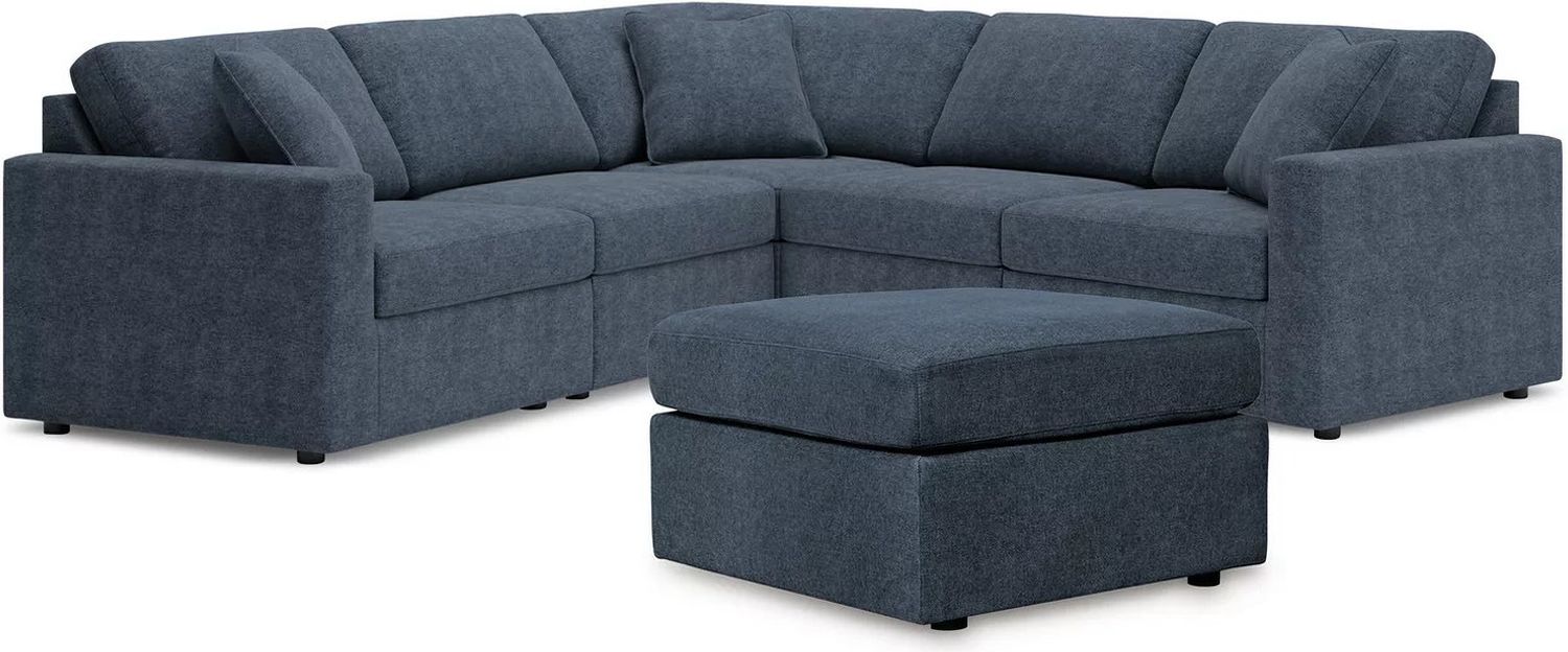 Modmax 5-Piece Sectional and Ottoman In Ink 92121U14