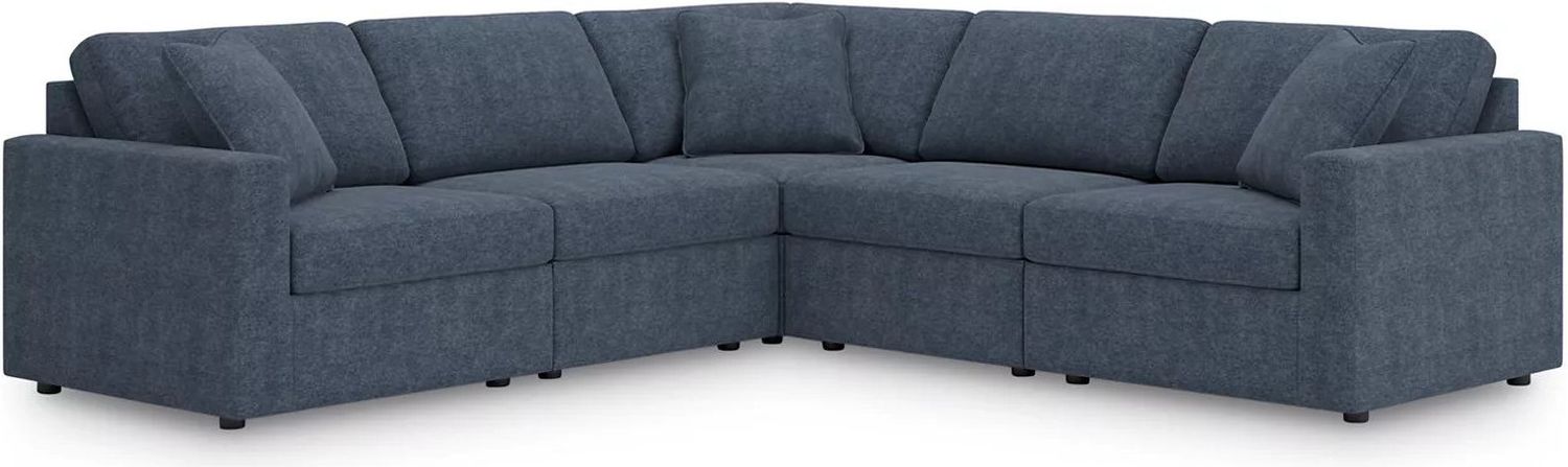 Modmax 5-Piece Sectional and Ottoman In Ink 92121U14