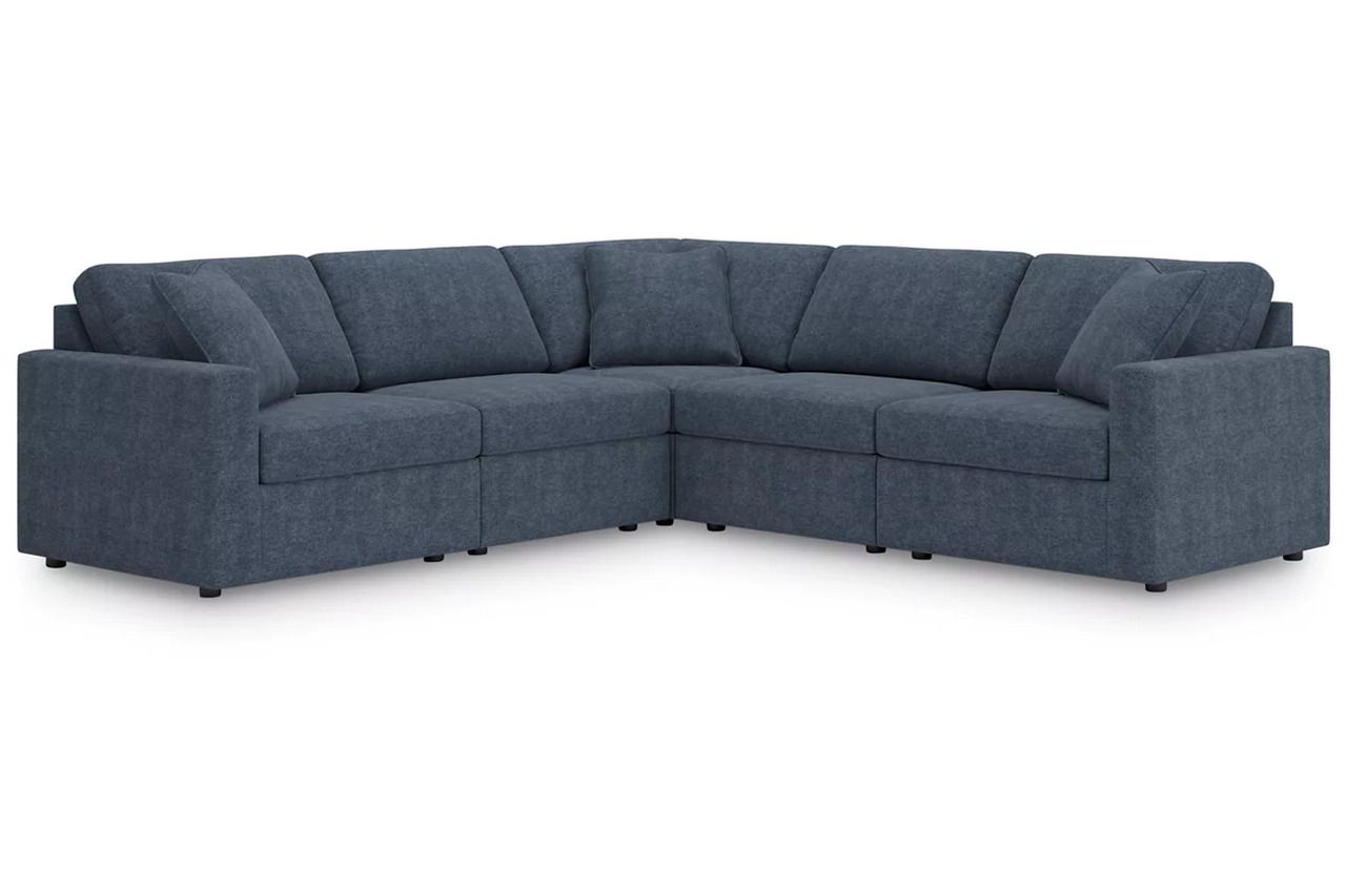 Modmax 5-Piece Sectional and Swivel Glider Recliner In Ink 92121U15