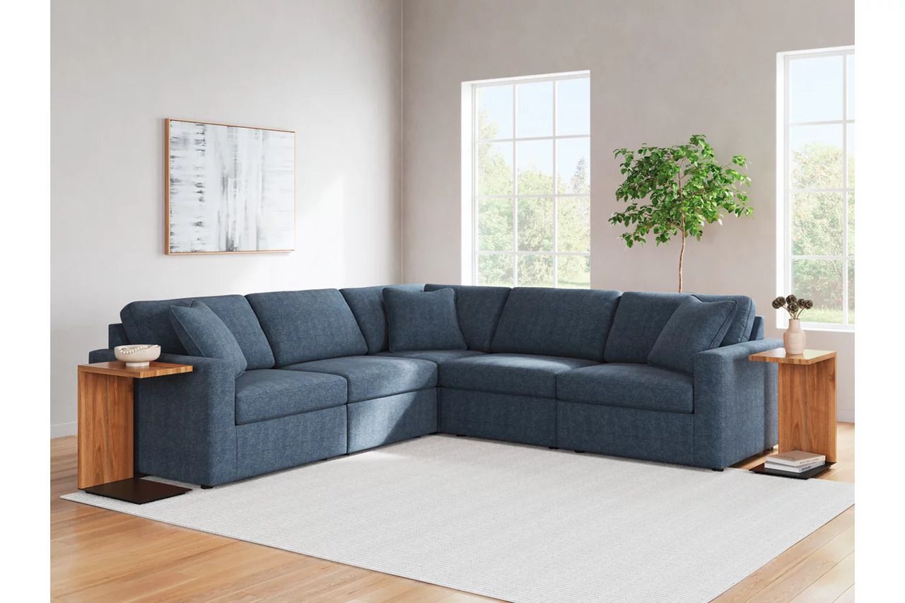 Modmax 5-Piece Sectional and Swivel Glider Recliner In Ink 92121U15