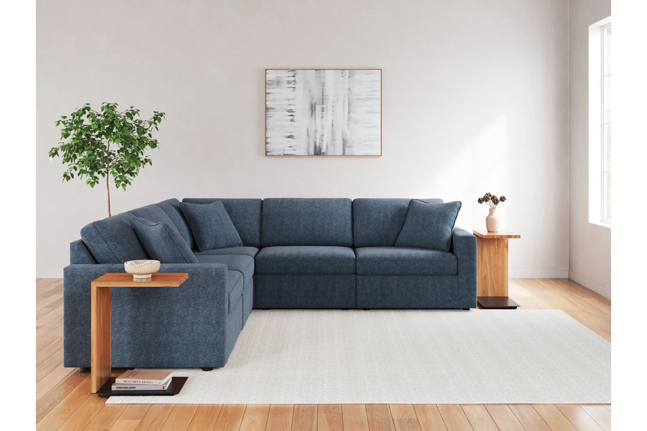 Modmax 5-Piece Sectional and Swivel Glider Recliner In Ink 92121U15
