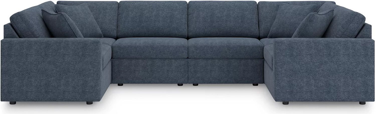 Modmax 6-Piece Sectional and Ottoman In Ink 92121U18